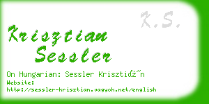 krisztian sessler business card